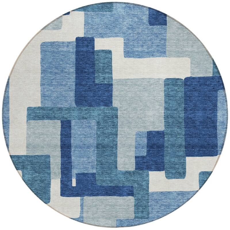 HomeRoots Abstract Transitional Rectangle Outdoor Rug