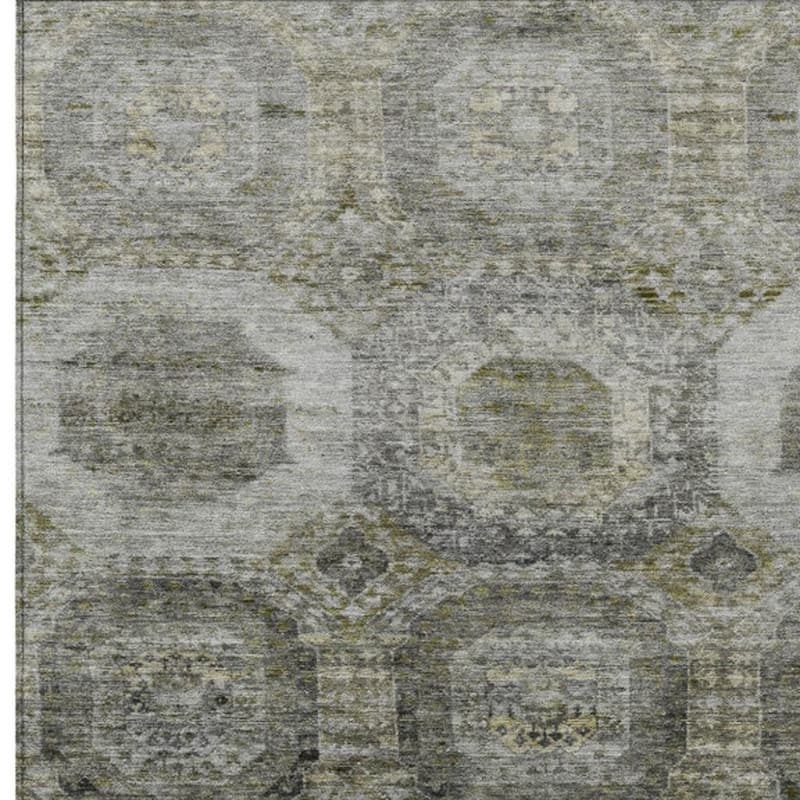 HomeRoots Medallion Transitional Rectangle Outdoor Rug