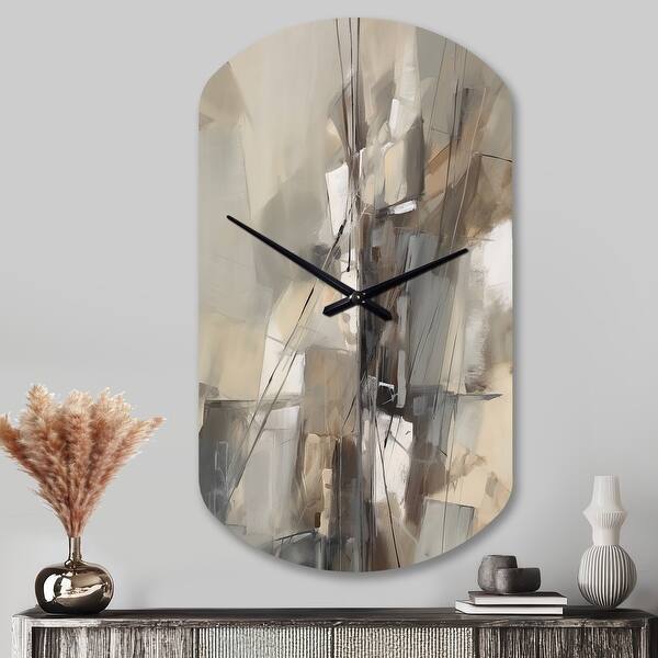 Designart - Abstract Design Shapes I - Abstract Collages Large Wall ...