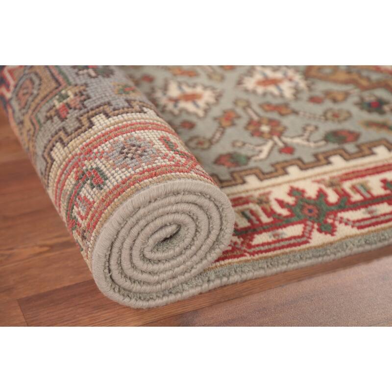 Grey Heriz-Serapi Oriental Runner Rug Handmade Wool Carpet - 2'6"x 12'0"
