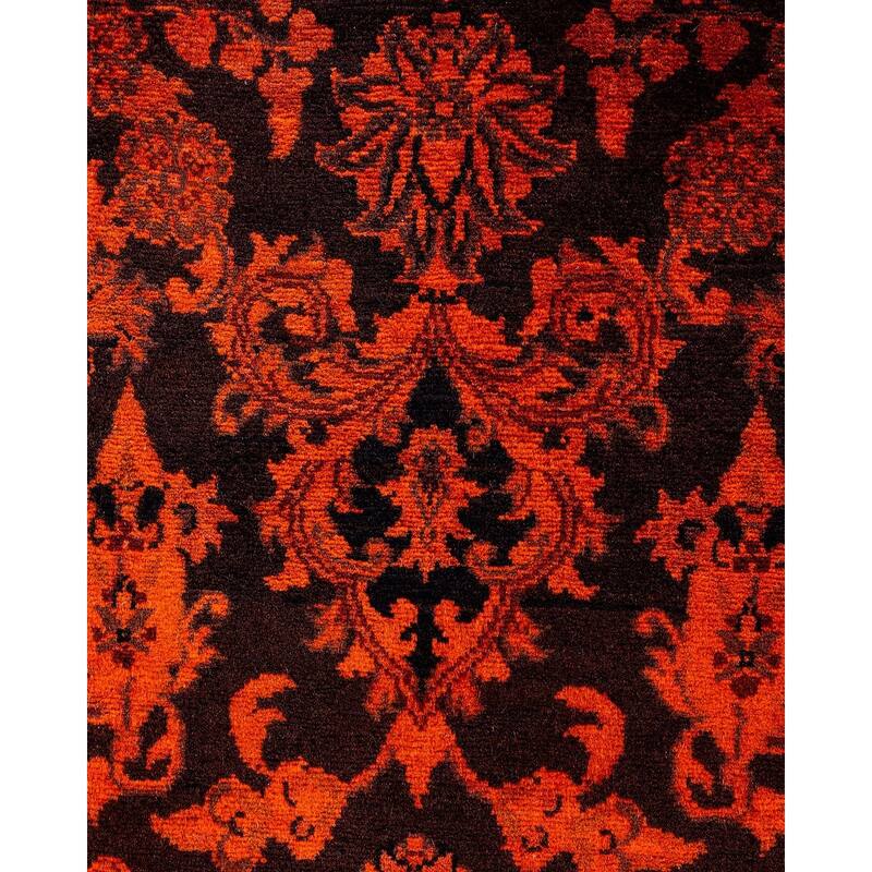 Contemporary Overdyed Wool Hand Knotted Area Rug - 6' 1" x 8' 10"