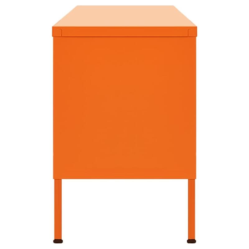 vidaXL TV Stand TV Unit Sideboard Home TV Console Media Unit Cupboard Steel - 41.3" x 13.8" x 19.7"