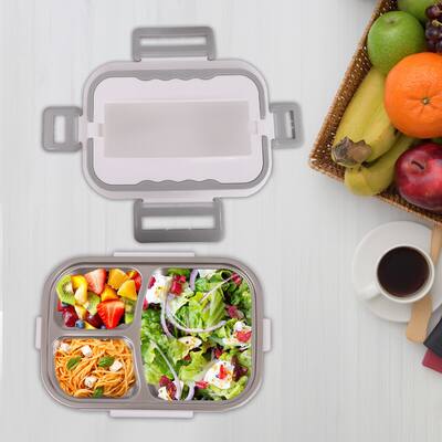 Electric Lunch Box Food Heater 3-in-1 Stainless Steel Food Warmer