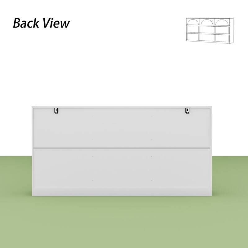 White 9-Drawer Dresser with Modern Design and Safety Features