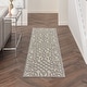 preview thumbnail 27 of 123, Nourison Palamos Geometric Scroll Indoor Outdoor Area Rug 2'2" x 7'6" Runner - Cream Grey