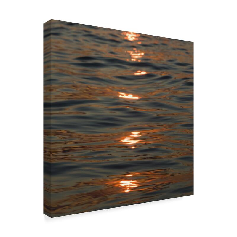 Kurt Shaffer 'Sunset Zen Reflections' Canvas Art