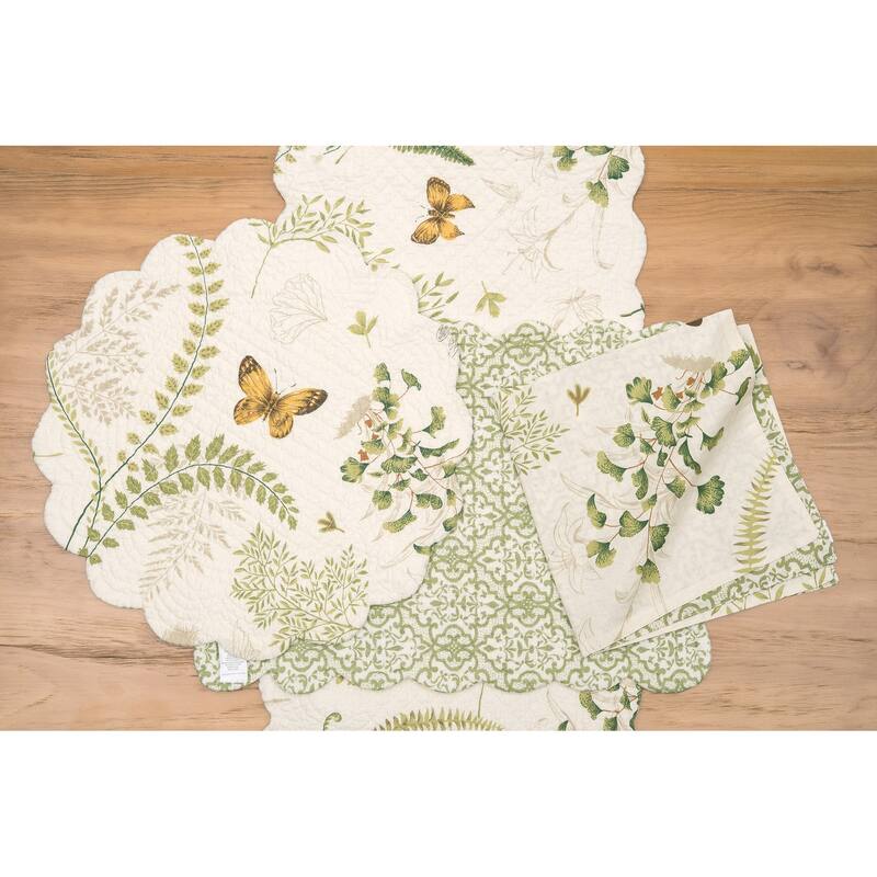 Althea Floral Cotton Reversible Napkin Set of 6