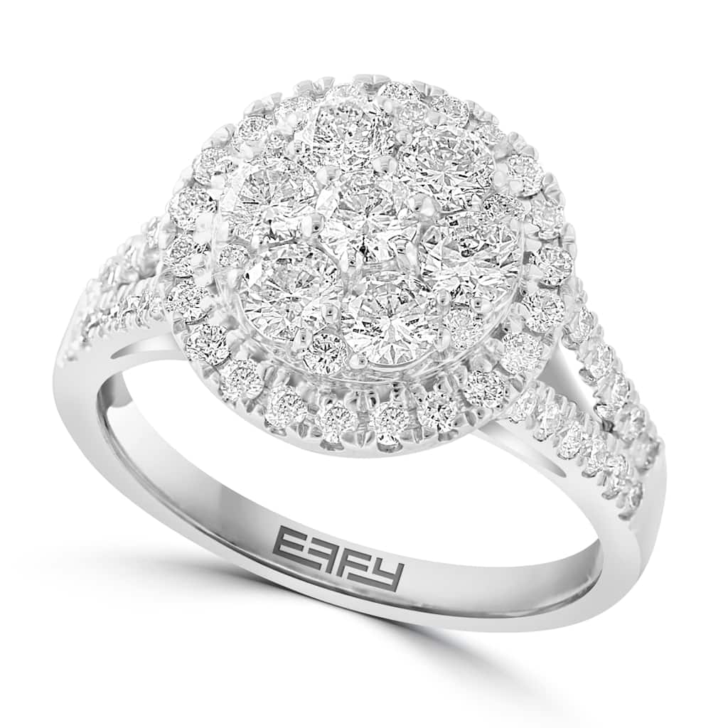 Effy Women's 14K White Gold Diamond Ring