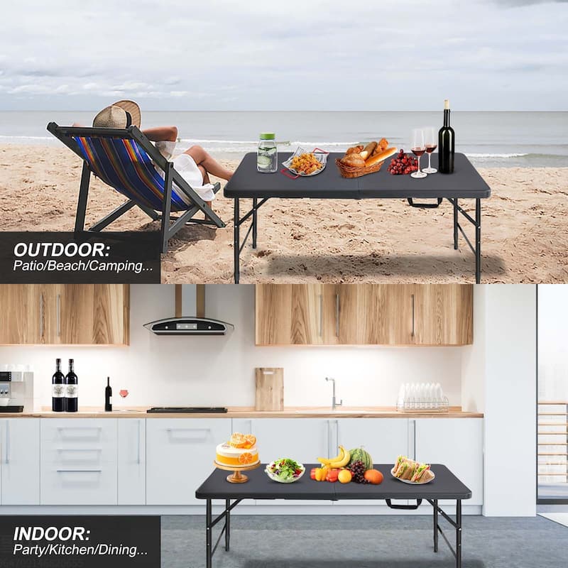 4ft Portable Folding Table