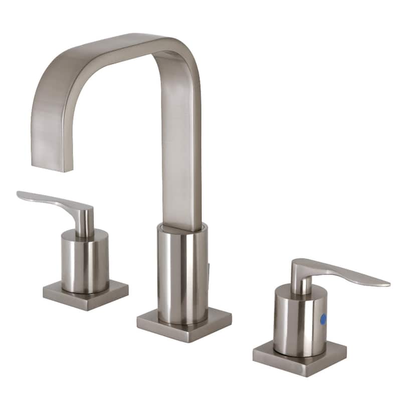 Kingston Brass Serena 1.2 GPM Widespread Bathroom Faucet with Pop-Up - Brushed Nickel