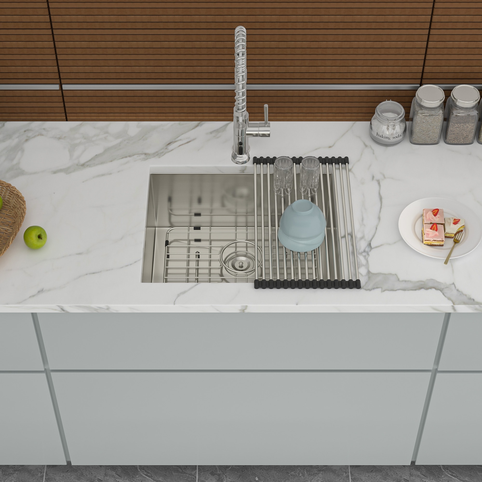 Undermount Single Bowl 16 Gauge Stainless Steel Kitchen Sink