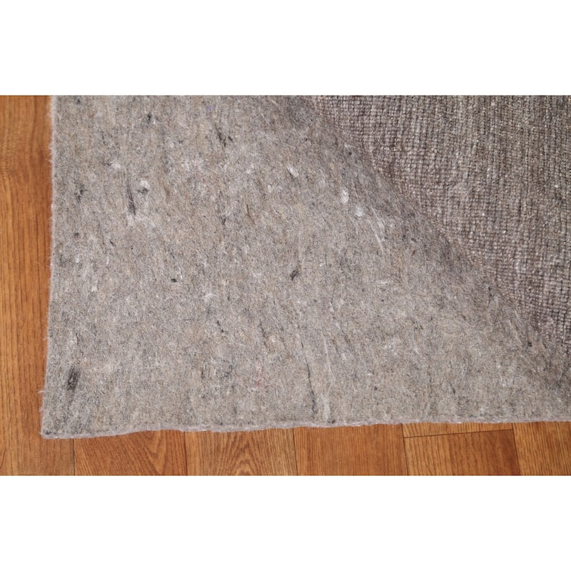Brown Trellis Gabbeh Modern Area Rug Hand-knotted Wool Carpet - 5'5" x 7'7"