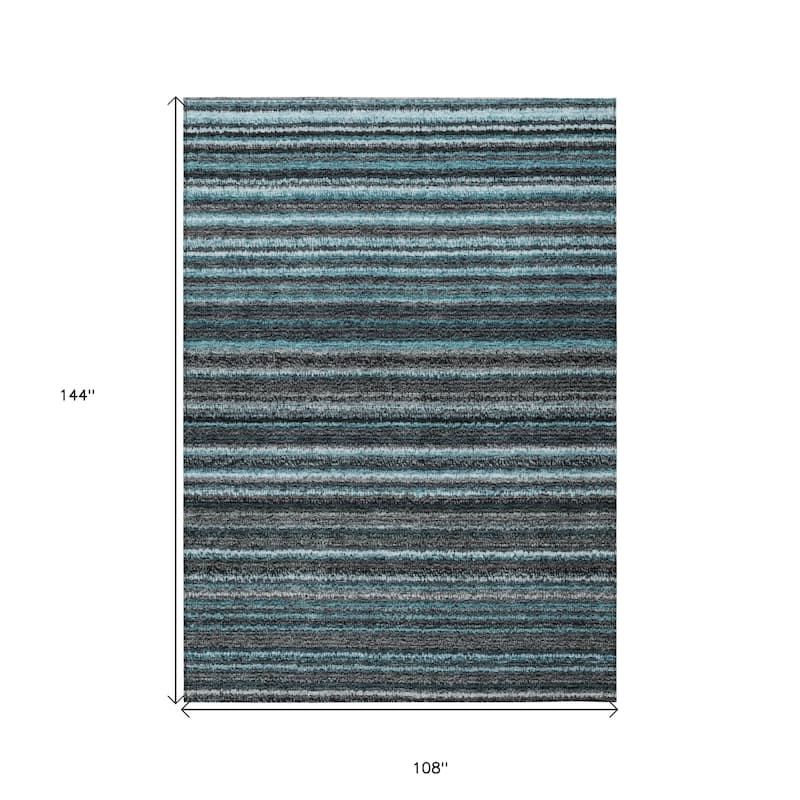 HomeRoots Striped Transitional Rectangle Outdoor Rug