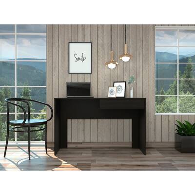 Computer Desk with 1 Drawers, Simple Wooden Study Writing Desk , 43.32 Inch Laptop PC Workstation, Student Desk Home Office Desk