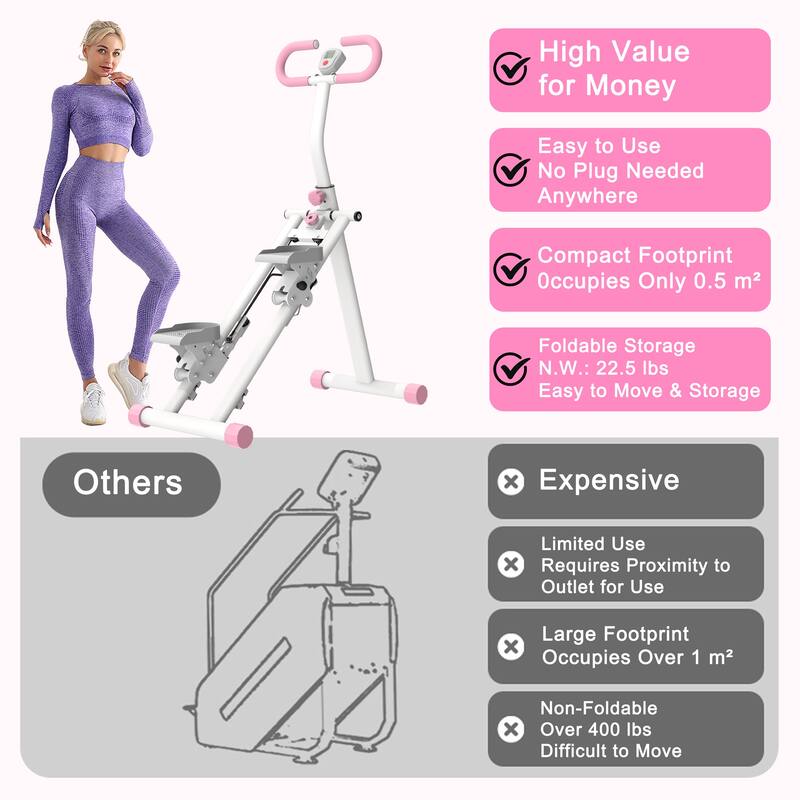 Stair Stepper for Home-Upgrade Vertical Climber Workout Machine for Full-Body Exercise Climber Fitness Equipment