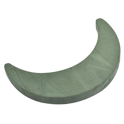 Floral Foam Block Moon Shaped Brick for Flower Mud Florist Arrangement - Green