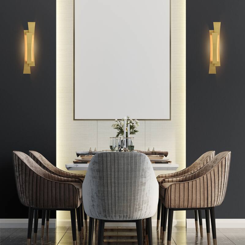 Candora Integrated LED 24in Brass Vanity Light