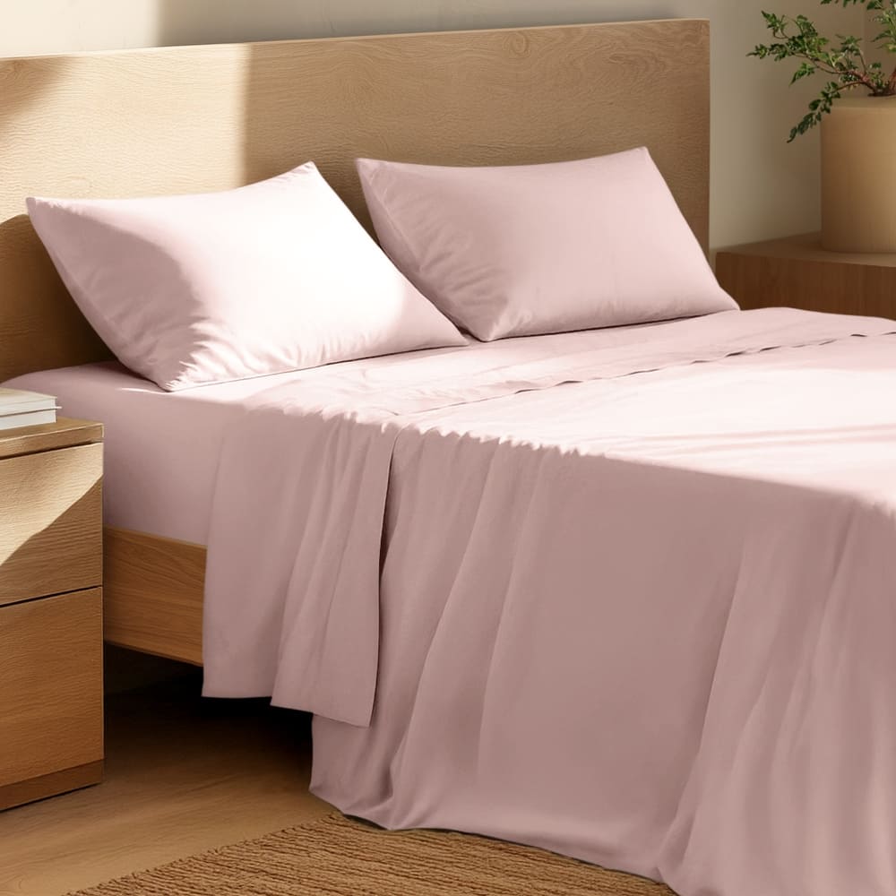 Bare Home Organic Cotton Sheet Set - Crisp Percale Weave
