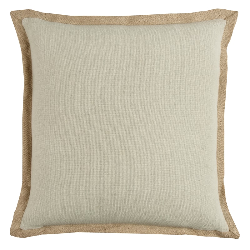 Rizzy Home Natural Jute Throw Pillow Cover