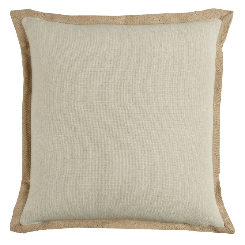 Rizzy Home Natural Jute Throw Pillow - Dark Natural