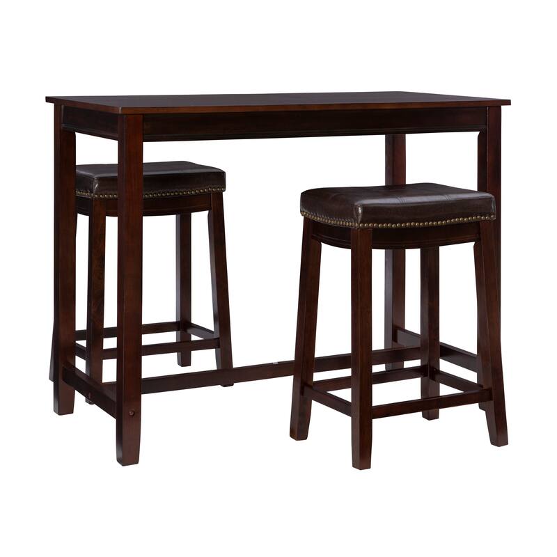 Bridgeport Wooden 3-Piece Counter Height Dining Set