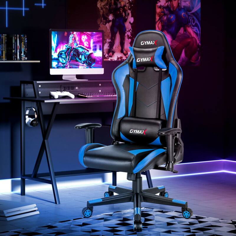 Gymax Gaming Chair Adjustable Swivel Racing Style Computer Office - See Details