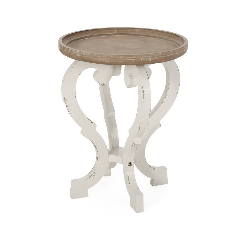 Truxton French Country Accent Table with Round Top by Christopher Knight Home