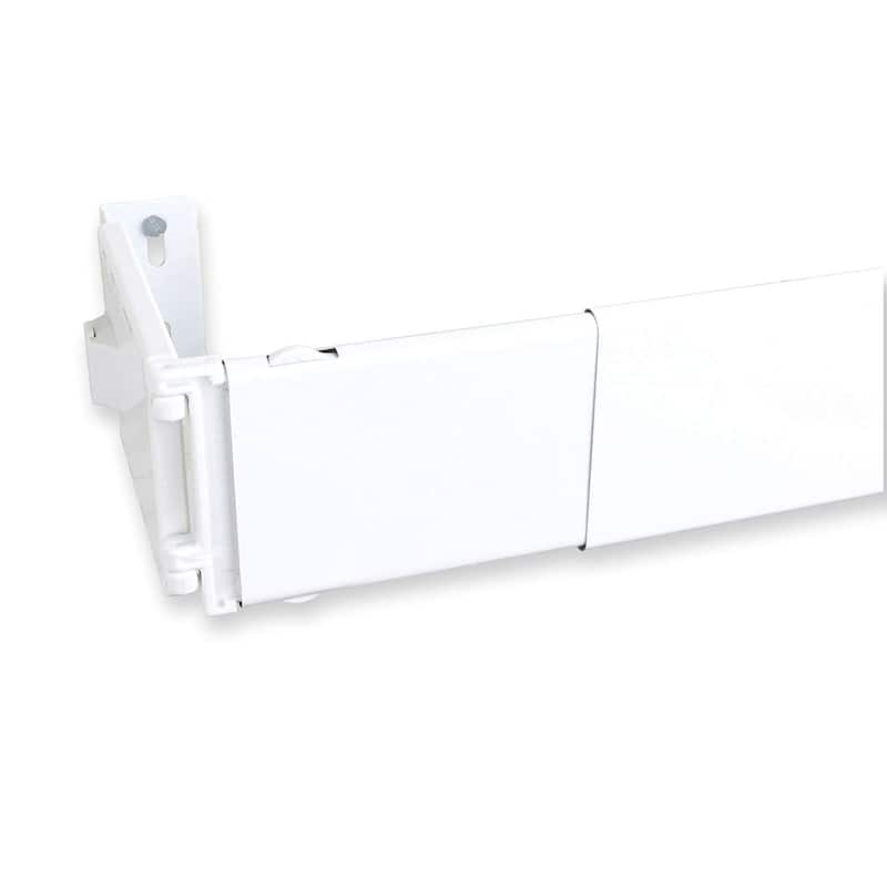 Wide Pocket Curtain Rod 48-84 Inch, Strong Adjustable Rod Perfect for Supporting Heavy Rod Pocket Curtains Easily - 84