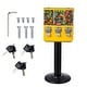 preview thumbnail 2 of 19, VEVOR Commercial Vending Machine, Triple Compartment Candy Dispenser with Iron Stand, Gumball and Candy Machine metal