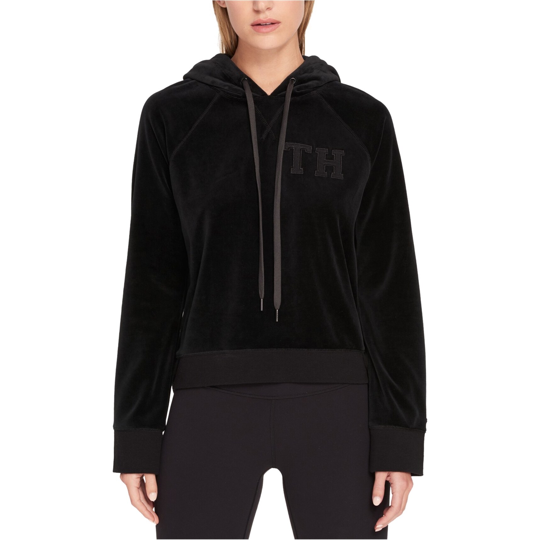tommy hilfiger velour hoodie