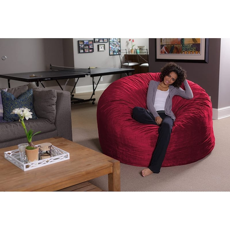6-foot Memory Foam Bean Bag Chair