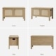 preview thumbnail 13 of 14, Boho Farmhouse Rattan Shoe Bench with Hidden Storage - Safety Hinged Lift Top Chest for Hallway & Living Room - 1-Piece