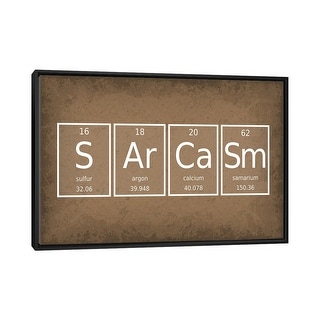 iCanvas "Sarcasm" by GetYourNerdOn Framed