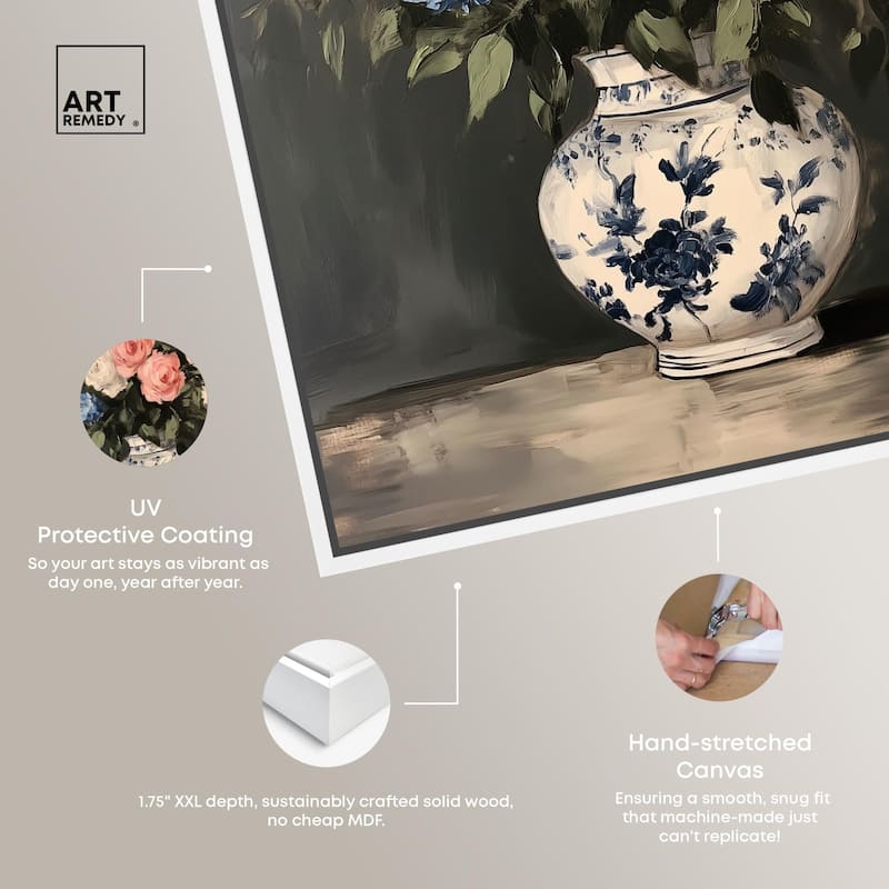 Classic Bouquet Canvas by Art Remedy