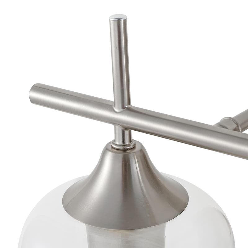 GetLedel 2-Light Bathroom Vanity Light Wall Sconce with Clear Glass Shades