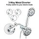 preview thumbnail 16 of 17, YASINU 7 Function Dual 2 in 1 Shower Handheld Showerhead & Rain Shower Combo