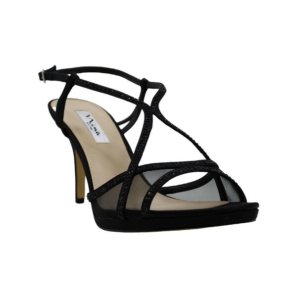 Nina blossom strappy embellished hotsell evening sandals
