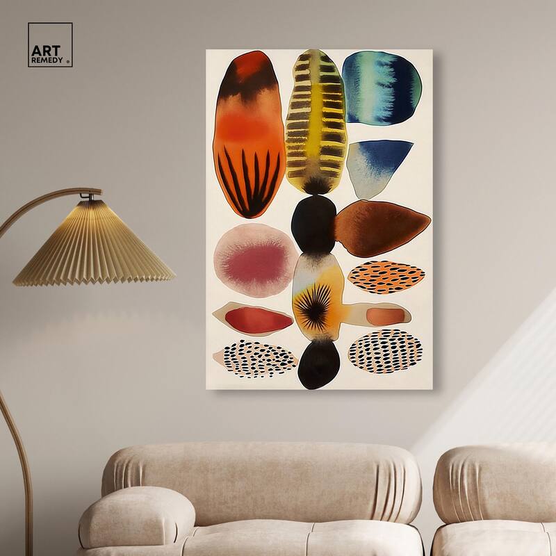 Assembled Pieces I Canvas by Art Remedy, Gallery Wrapped