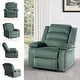 preview thumbnail 80 of 101, Overstuffed Cotton Corduroy Manual Pushback Recliner with Wide Armrest