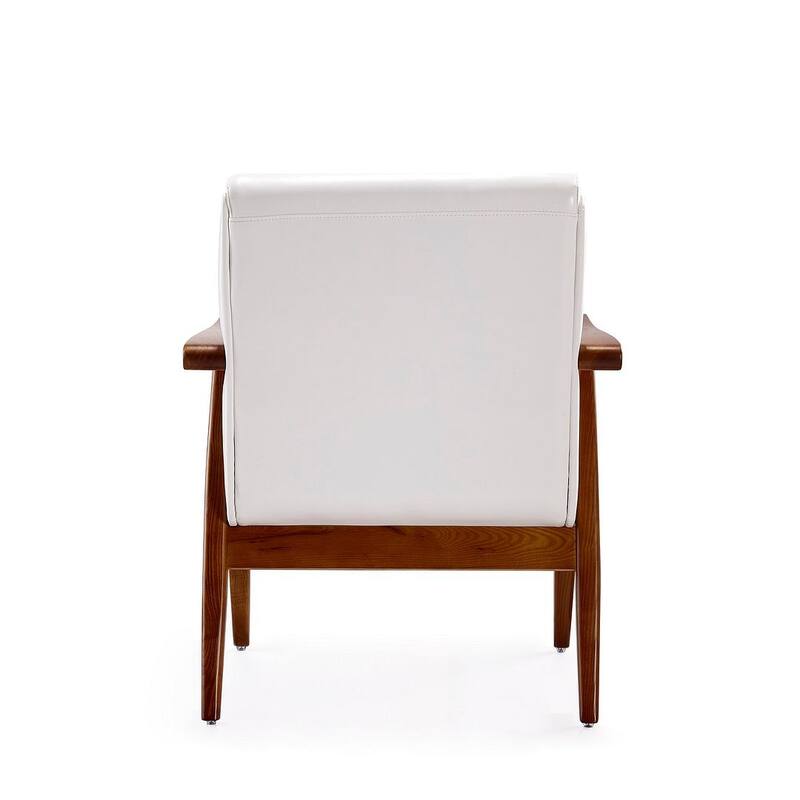 Manhattan Comfort ArchDuke Amber Faux Leather Accent Chair