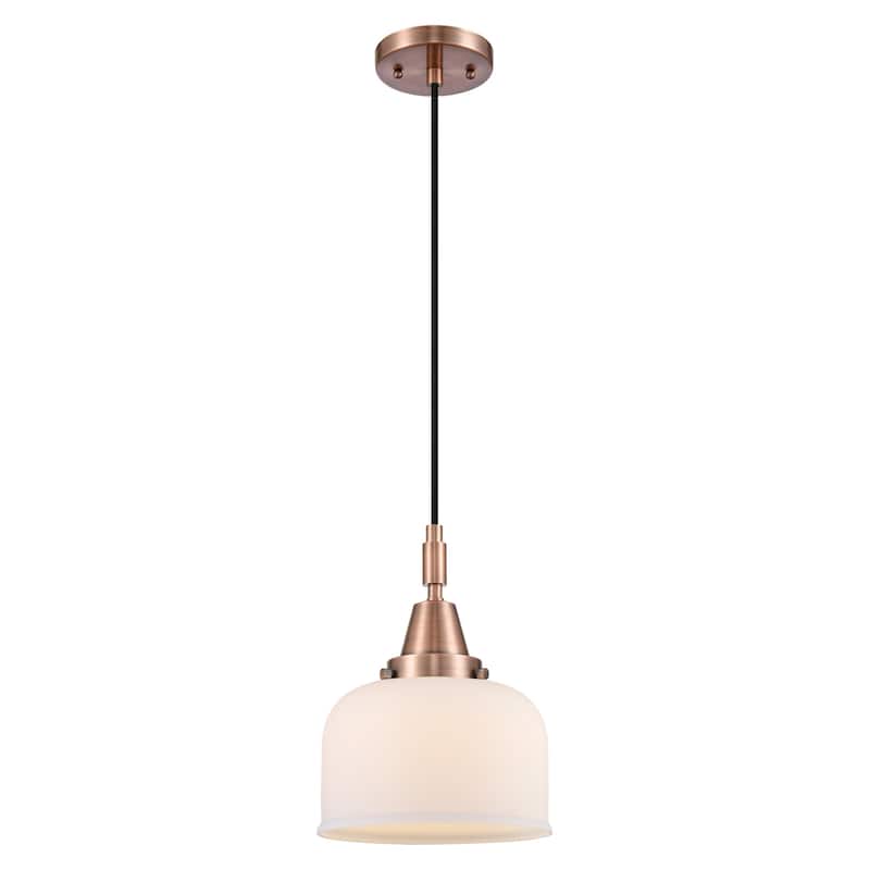 Innovations Lighting 447-1P-G71 Bell 8" Wide Mini Pendant with Matte