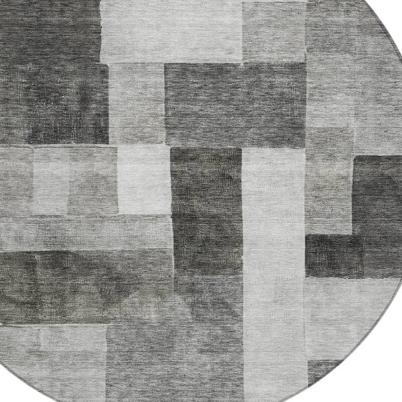 HomeRoots Geometric Transitional Rectangle Outdoor Rug