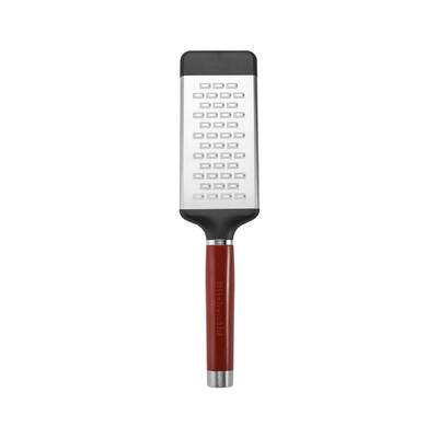 KitchenAid SS Medium Flat Grater, Red - 1-pc