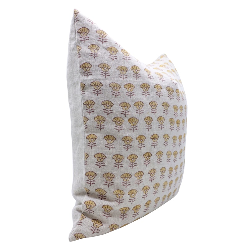 Fabdivine Linen Bohemian Block print pillow Cover - Kohinoor