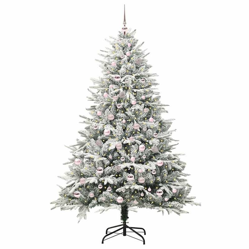 vidaXL Artificial Christmas Tree Green 59.1" PVC