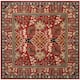 SAFAVIEH Handmade Antiquity Amalia Traditional Oriental Wool Rug - 6' Square - Red/Multi