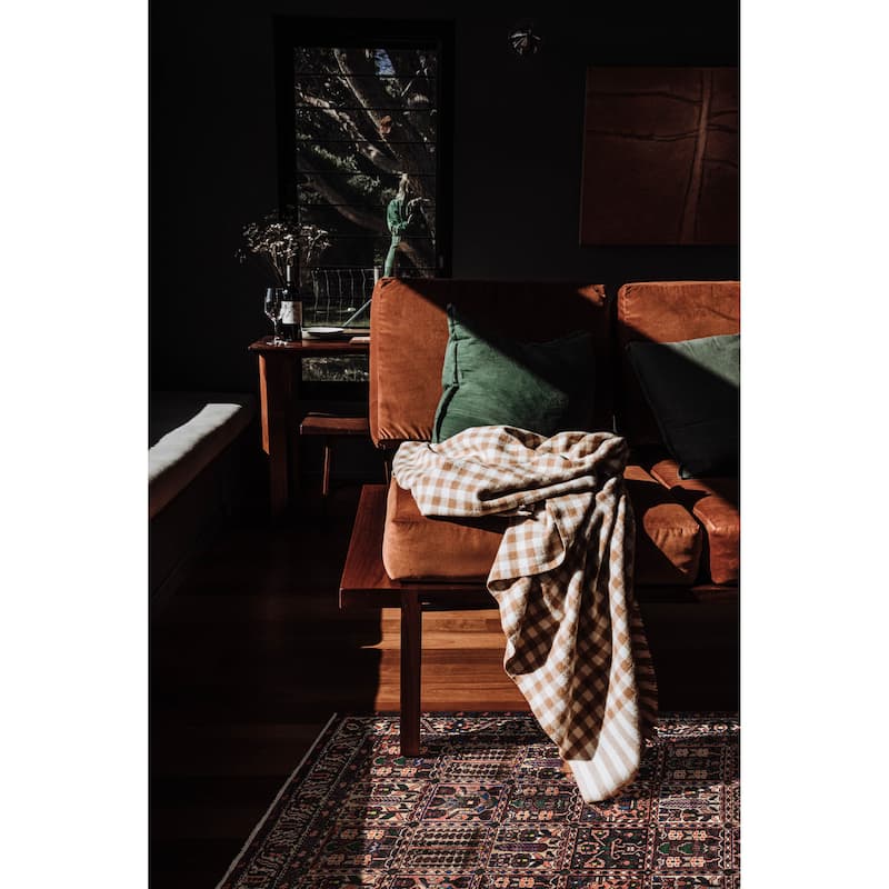 ECARPETGALLERY Hand-knotted Kayseri Vintage Dark Red Wool Rug - 5'0 x 6'5