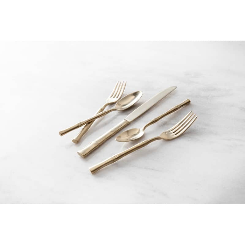 Fortessa Royal Pacific 18/10 Stainless Steel, 5PC Flatware Set (Service for 1), Silver