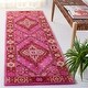preview thumbnail 27 of 36, SAFAVIEH Handmade Bellagio Gracia Modern Oriental Wool Rug 2'3"x13' - Red/Pink