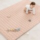 preview thumbnail 19 of 90, Premium Play Mat - Soft and Comfortable Kids & Toddler Play Mat with Non-Slip Bottom by Comfy Cubs Blush - Rectangle - 48" x 72"
